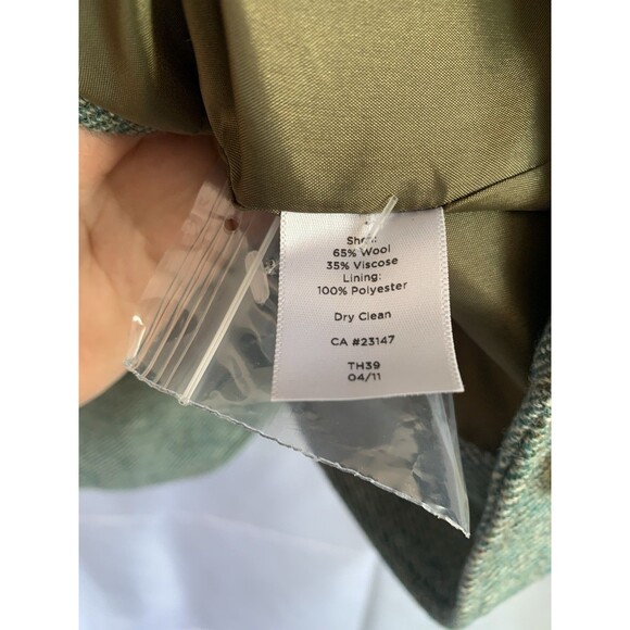 NWT $159 Talbots Petite 4 Herringbone Wool Blend Blazer Jacket Classic Career - Picture 10 of 12